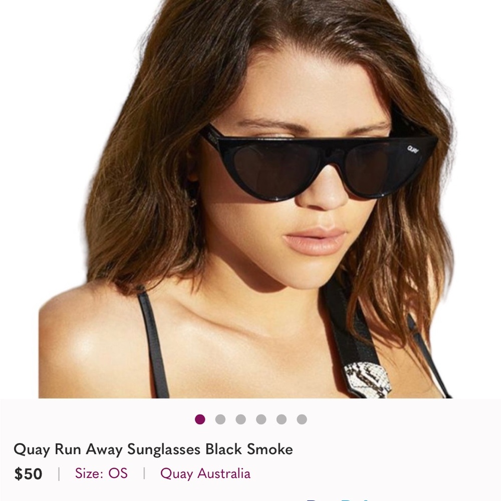Quay Australia Black Smoke Sunglasses